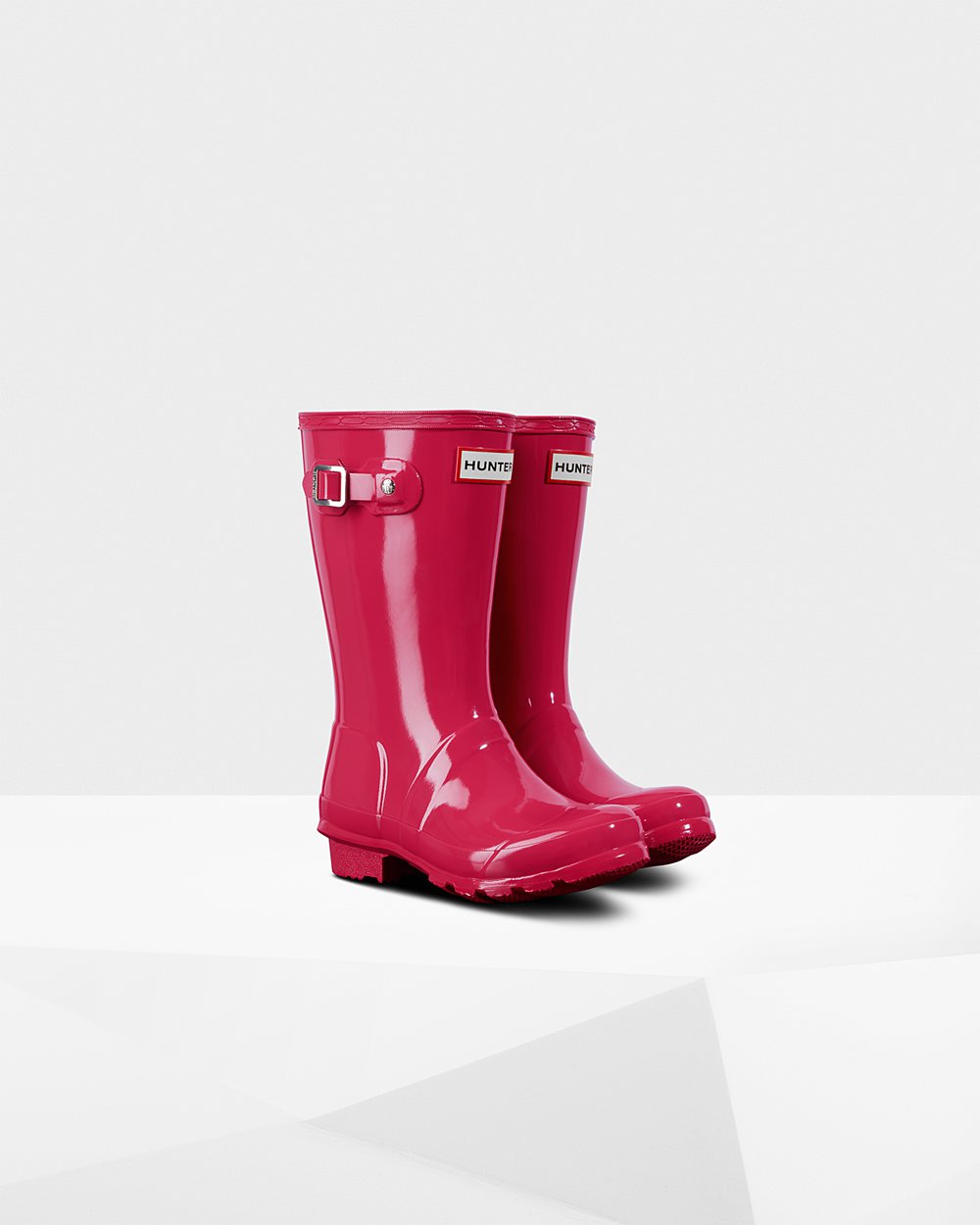 Kids Hunter Original Big Gloss | Rain Boots Pink | NZ-63802-NPXA